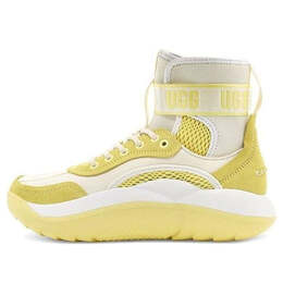 Кроссовки la cloud hi white yellow Ugg, белый 1108914-mwss | white/yellow