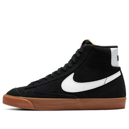 Кроссовки blazer mid '77 suede 'black gum' Nike, черный db5461-001 | black/white/brown