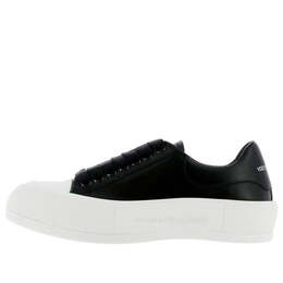 Кроссовки deck plimsoll lace-up sneakers 'black white' Alexander McQueen, черный 667245wiab61070 | black/white