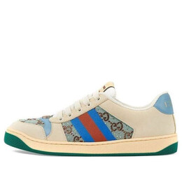 Кроссовки screener gg logo sneakers 'beige blue' Gucci, коричневый 677423-9sfr0-4983 | brown/blue/red