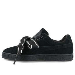 Кроссовки suede heart satin new authentic black Puma, черный 364084-01 | black