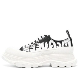 Кроссовки tread slick low lace up graffiti shoes 'white black' Alexander McQueen, белый 708753w4rq21041 | white/black