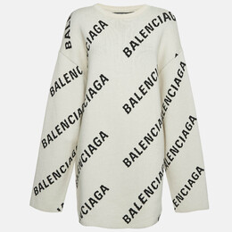 Balenciaga: Белый свитер  Crew