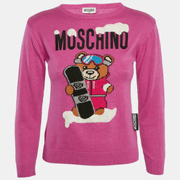 Moschino: Розовый свитер 