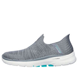 Кроссовки go walk 6 slip in fabulous view 'grey' Skechers, серый 124569-gry | grey