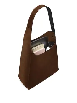 Сумка-тоут Romy из замши Tory Burch, коричневый 31582078 | коричневый