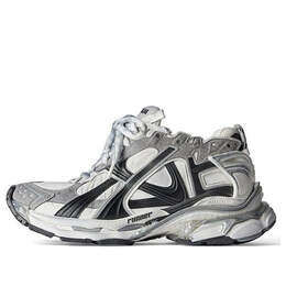 Кроссовки runner sneakers 'grey white and black nylon and suede like fabric' Balenciaga, серый 772767w3rny9012 | grey/black/white