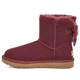 Кроссовки mini bailey bow boots 'wild grape' Ugg, бургундия 1138172-wgrp | burgundy