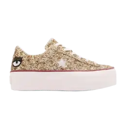 Кроссовки Converse Chiara Ferragni x Wmns One Star Platform Ox 'Gold Glacier Blue', золотой 562026c | gold