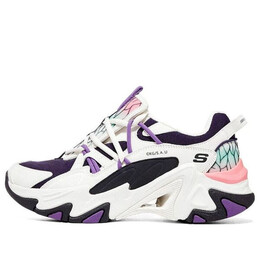 Кроссовки x demon slayer 'white black purple' Skechers, белый 800005-ntmt | white/black/purple/pink