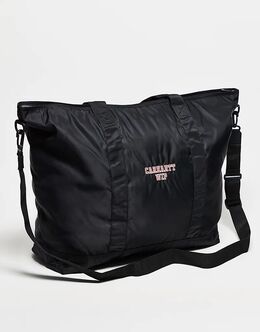 Сумка-тоут Carhartt WIP alumni с контрастными ремнями черного цвета 146695423 | black