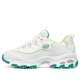 Кроссовки d lites 1.0 low-top running shoes white/green Skechers, белый 99999863-wgr | white/green