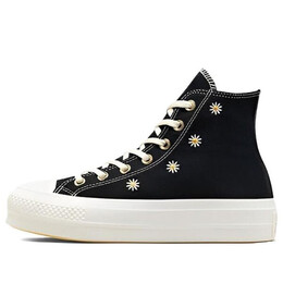 Кроссовки chuck taylor all star lift platform high 'festival florals' Converse, черный a06115c | black/egret/light gold