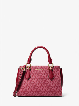 Маленькая сумка-мессенджер Marilyn с фирменным логотипом Michael Kors, красный 35f5g6am1v | cherry