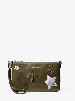 Маленький клатч Jet Set с принтом Michael Kors, зеленый 35f5stvw5l | olive