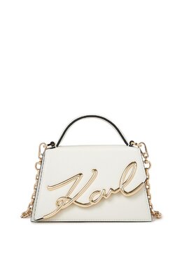 Сумка SIGNATURE Karl Lagerfeld, кремовый k4851h1ie-a11 | off white