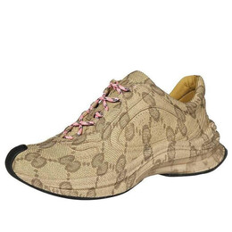 Кроссовки run sneaker 'beige ebony monogram' Gucci, бежевый 725612-aabeb-9742 | beige