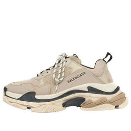 Кроссовки triple s daddy shoes beige/black Balenciaga, черный 524039w09om9787 | creamblack