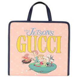 Gucci Верховная холщовая сумка шоппер обычная детская светло-розовая 605614-facat-5745