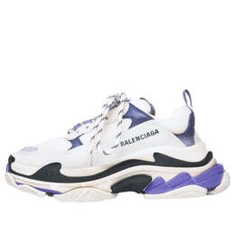 Кроссовки triple s trainer 'white navy purple' Balenciaga, белый 541641w09of9095 | white/blue