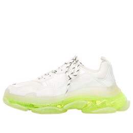 Кроссовки triple s sneaker 'clear sole - white fluo yellow' Balenciaga, белый 544351w2fr19073 | white/yellow