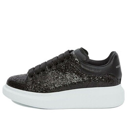 Кроссовки oversized sneaker glitter 'black' Alexander McQueen, черный 553771w4ey41000 | black