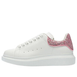 Кроссовки oversized sneaker 'white pink glitter' Alexander McQueen, белый 558945wiaff9477 | white/pink
