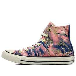 Кроссовки chuck taylor all star high 'feather print' Converse, красный 559863c | pale coral/navy/egret
