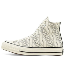 Кроссовки chuck 70 high 'runway cable - egret black' Converse, белый 568674c | white/black