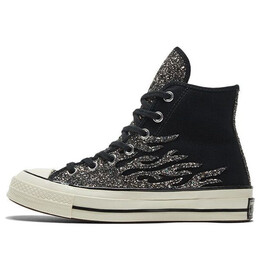 Кроссовки chuck 70 high 'archival glitter flame - black egret' Converse, черный 569387c | black