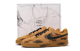 Скейтбордные кеды Court Vision 1 унисекс с низким верхом желто-черный Nike cd5463-200(team59-男女同款黄二sbox) | wheat