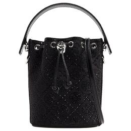 Tory Burch Монограмма Хлопковая Мини Сумка Через Плечо Женская Черная 162810-001