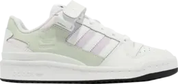 Кроссовки с липучкой Adidas Wmns Forum Low, белый/фиолетовый/салатовый gy9492 | white