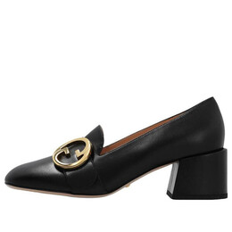 Кроссовки blonde mid-heel pumps 'black' Gucci, черный 700053-c9d00-1000 | black/gold