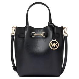 Michael Kors Кожаная сумка через плечо из коровьей кожи, маленькая женская сумка черного цвета 35s5g2zc5t-black