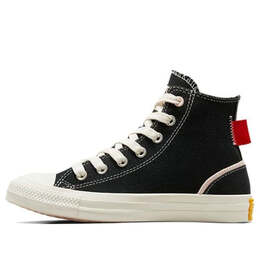 Кроссовки chuck taylor all star high 'black egret' Converse, черный a07118c | black/red/egret