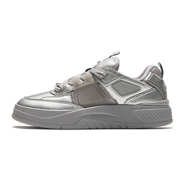 Кроссовки Anta Skateboarding Shoes Women's Low-top Pigeon Gray / Metallic Titanium, серый 922438015-4 | pigeon gray / metallic titanium-4