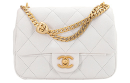 Chanel Сумка через плечо из тисненой кожи с зернистой текстурой as3829-b10277-10601白色