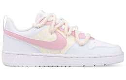 Кроссовки Nike Court Borough Skateboarding Shoes Women's Low-top Blue/White/Pink, розовый bq5448-100(team41-夏日来信) | pink and blue