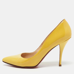 Christian Louboutin: Жёлтые туфли  Pigalle