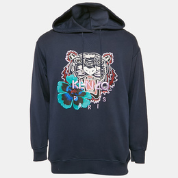 Kenzo: Синий свитшот  Tiger