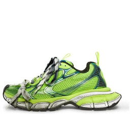 Кроссовки 3xl sneakers 'fluorescent green mesh and polyurethane' Balenciaga, зеленый 734734w3xl67019 | green/white/grey