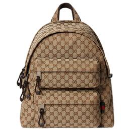 Gucci Холщовый рюкзак средний мужской бежевый и черный 800265-fadsc-9852