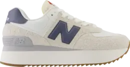 New Balance Кроссовки Wmns 574+ 'Moonbeam Dark Arctic Grey', кремовый wl574zqa | cream