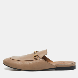 Gucci: Бежевые сабо  Princetown