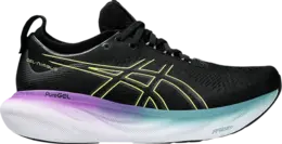 Asics Кроссовки Wmns Gel Nimbus 25 Wide 'Black Glow Yellow', черный 1012b437 004 | black