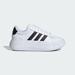 Кроссовки Adidas GRANDCOURT PLATFORM, цвет White/Black ie1092 | フットウェアホワイト/コアブラック/コアブラック
