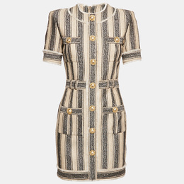 Balmain: Бежевое платье 