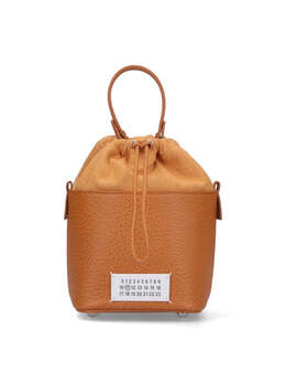 Маленькая сумка-ведро '5Ac' - коричневая Maison Margiela 8014122516540 | brown