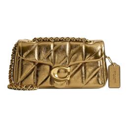 Coach Таби овчинная маленькая женская сумка через плечо золотая cz433-b4gd